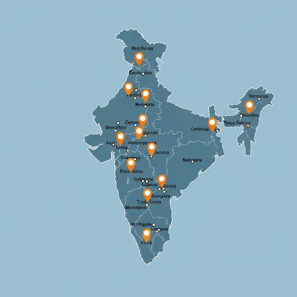 OIIT Training Centres Map